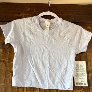 lululemon swiftly Tech Cropped Shorts sleeve 2.0 lavender Frost